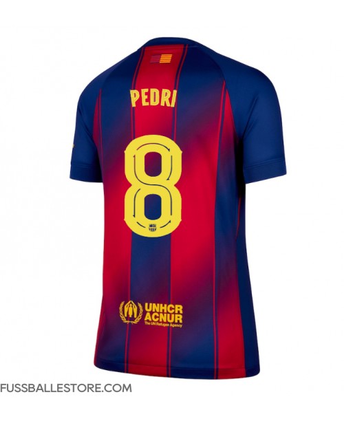 Günstige Barcelona Pedri Gonzalez #8 Heimtrikot Damen 2025-26 Kurzarm Günstige Barcelona Pedri Gonzalez #8 Heimtrikot Damen 2025-26 Kurzarm